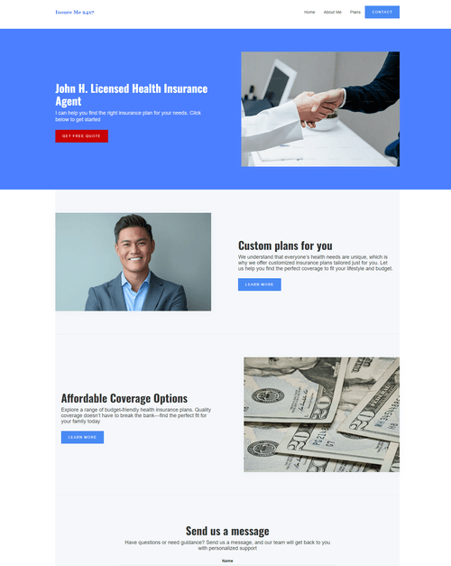 Website redesign before