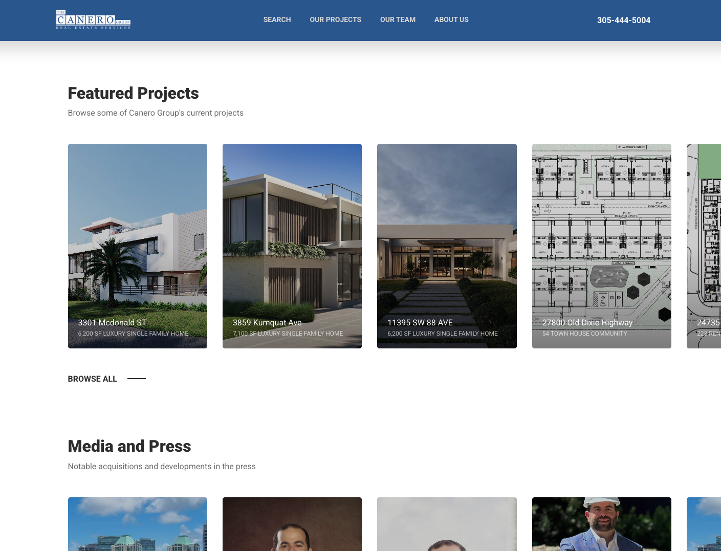 Jose Canero website built by Miami Web Lab