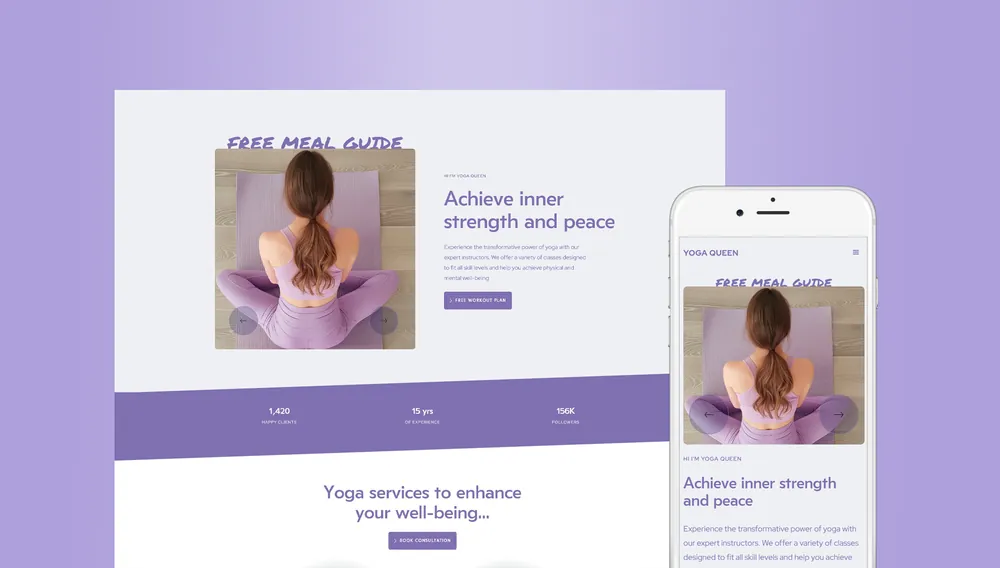 Wellness Studio website built by Miami Web Lab